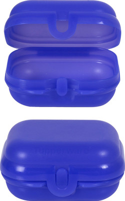 

Tupperware Sandwich keeper small each 250 ml 2 Containers Lunch Box(250 ml), Blue