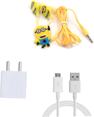 TROST Wall Charger Accessory Combo for MOTO G5 Plus(White)