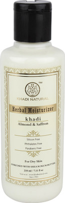 

Khadi Natural Organic Almond & Saffron Moisturizer SLS & Paraben Free(210 ml)