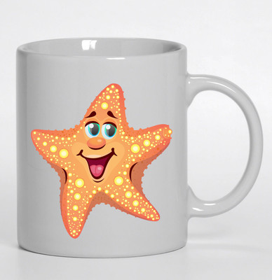 

PIXART Cartoon Starfish Ceramic Mug(250 ml), White