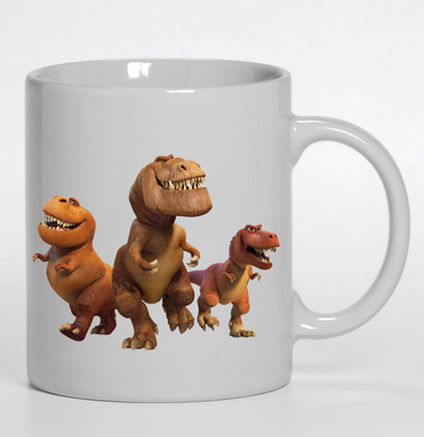 

PIXART Butch_Nash_and_Ramsey_The_Good_Dinosaur Ceramic Mug(250 ml), White