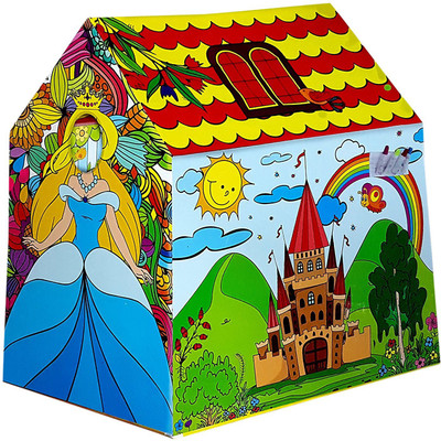 

Toyshine Graffiti Coloring Tent House Play Tent House with Window, Opening Door(Multicolor)