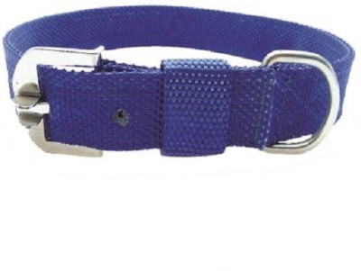 

SICONS Dog Collar Sicons Nylon XXL Adjustable Plain Blue 1.5 inch Plain Dog Collar Charm(Blue, Round)