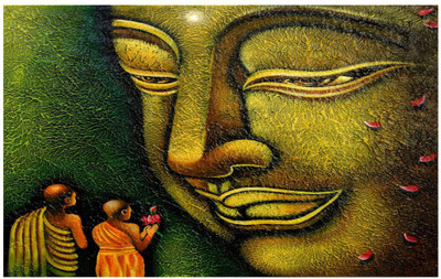 

God Buddha Poster for room Paper Print(12 inch X 18 inch, Rolled)