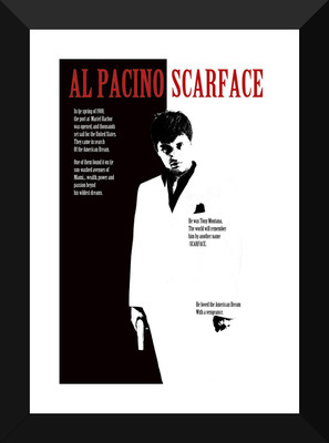 

Hollywood Movie Poster Collection II - Al Pacino Scarface - Premium Quality Framed Poster (12 x 17 inches) For Home & Office Decoration Paper Print(17 inch X 12 inch)
