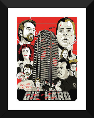 

Hollywood Movie Poster Collection II - Die Hard - Fan Art - Inspirational Quote -Premium Quality Framed Poster (12 x 17 inches) For Home & Office Decoration Paper Print(17 inch X 12 inch)