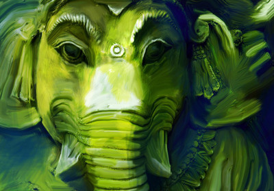 

Indian Art Painting Collection - Ganesha Paintings - Ganpati Vinayak - Remover Of All Obstacles - Premium Quality Large Poster Paper Print(24 inch X 18 inch)