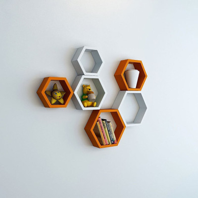 

Goodwill MDF Wall Shelf(Number of Shelves - 6)