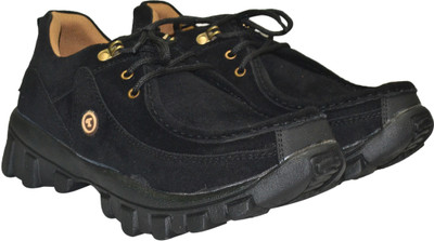

Tumbler Big Size Suede Leather Black Outdoors For Men(Black