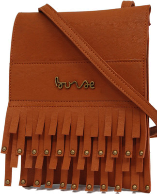 

Borse Women Casual Brown PU Sling Bag