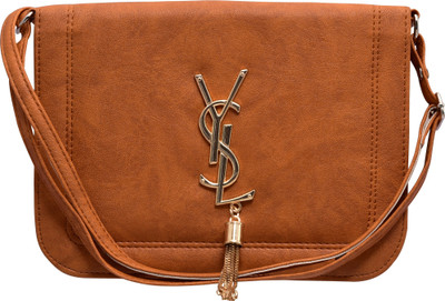 

Tap Fashion Women Casual Brown PU Sling Bag