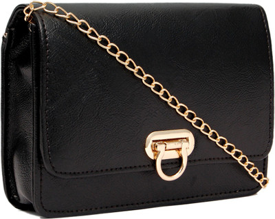 

Borse Women Evening/Party Black PU Sling Bag