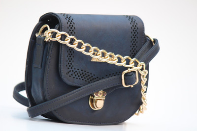

zinys Women Casual Black PU Shoulder Bag
