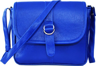 

SPLICE Girls Casual Blue PU Sling Bag