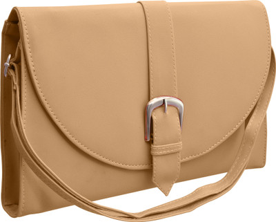 

Tap Fashion Women Formal Beige PU Sling Bag
