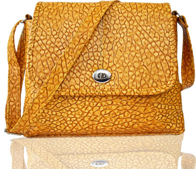 

SPLICE Girls Casual Khaki PU Sling Bag