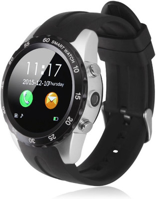 

ESTAR Presenting Bluetooth Smartwatch With Sim-Card Support Silver Smartwatch(Black Strap Free Size)