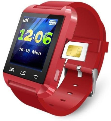 

JIKRA Presenting Bluetooth Smartwatch With Sim-Card Support for Gion.ee Gpad G5 Red Smartwatch(Red Strap Free Size)