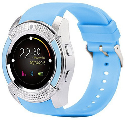

ESTAR Presenting Bluetooth Smartwatch With Sim-Card Support Blue Smartwatch(Blue Strap Free Size)