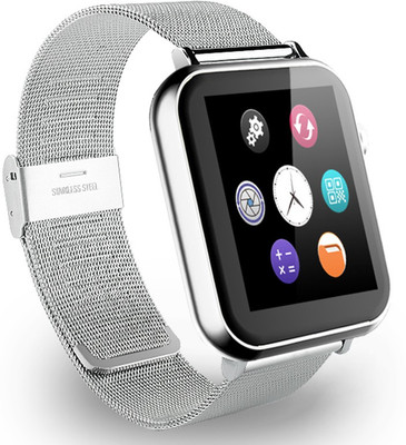 

ESTAR Presenting Bluetooth Smartwatch With Sim-Card Support for CTRL V5 Silver Smartwatch(Silver Strap Free Size)