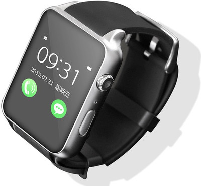 

ESTAR Presenting Bluetooth Smartwatch With Sim-Card Support Silver Smartwatch(Black Strap Free Size)