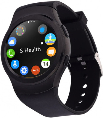 

ESTAR Presenting Bluetooth Smartwatch With Sim-Card Support Black Smartwatch(Black Strap Free Size)