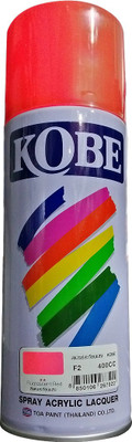 

Kobe Acrylic Lacquer Spray F2-Fluorescent Red Spray Paint 400 ml(Pack of 1)