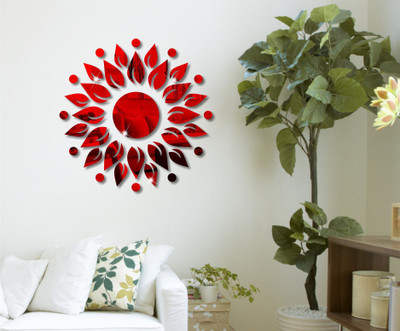

naveed arts  Acrylic sticker Sticker(Pack of 37, Red