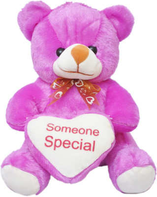 Kidz Zone Purple Someone Special Soft Teddy Bear - 25 cm(Purple) available at flipkart for Rs.349