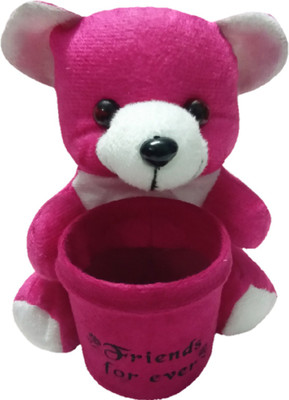 

Aparshi Cute teddy stuffed soft pen holder T1 - 18 cm(Multicolor)