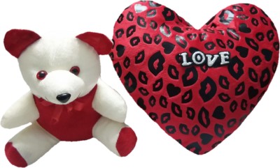 

Aparshi Trendy 40 cm Heart and 18 cm Teddy soft toy (Combo pack of 2) HP19 - 40 cm(Multicolor)