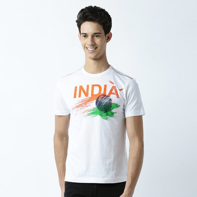 HUETRAP Printed Men Round Neck White T-Shirt HUETRAP Printed Men Round Neck White T-Shirt