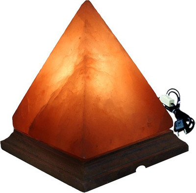 

Dharohar The Heritage Pyramid Rock Salt Lamp Table Lamp(19.812 cm, Orange)