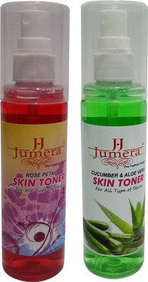 

JUMERA Rose & Aloe veera Skin Toner PACK OF 2(240 ml)