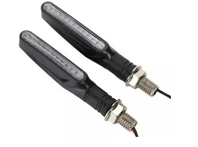 

Bikers World Front, Rear LED Indicator Light for Universal For Bike Universal For Bike(Yellow)