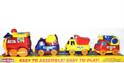 

BASAVA Play Train Cartoon Train Set Without Track(Malti)
