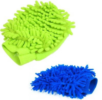

Trendmakerz Microfiber Vehicle Washing Hand Glove(Pack Of 2)