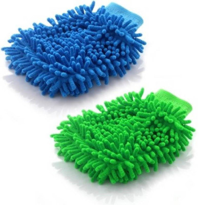 

Trendmakerz Microfiber Vehicle Washing Hand Glove(Pack Of 2)