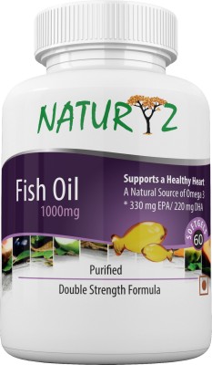 

NATURYZ Fish Oil 1000mg 60 Softgels Double Strength Omega-3 (EPA 330/DHA 220)(60 No)