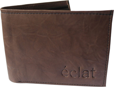 

ECLAT Men Brown Genuine Leather Wallet(8 Card Slots), Walnutcruncheffect