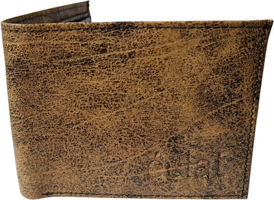 

ECLAT Men Beige Genuine Leather Wallet(8 Card Slots), Blacknbeigetexture