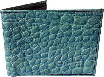 

ECLAT Men Blue Genuine Leather Wallet(8 Card Slots), Skybluecroco