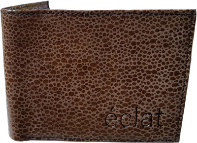 

ECLAT Men Brown Genuine Leather Wallet(8 Card Slots), Darkmochadotsonbrown