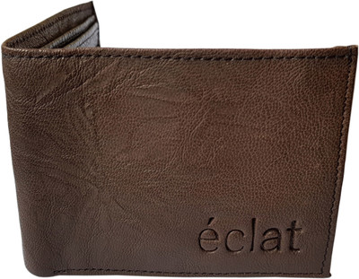 

ECLAT Men Brown Genuine Leather Wallet(8 Card Slots), Cedarwoodcruncheffect