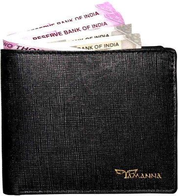 

Tamanna Men Black Genuine Leather Wallet(5 Card Slots)