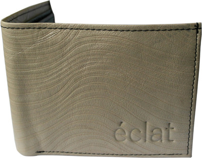 

ECLAT Men Beige Genuine Leather Wallet(8 Card Slots), Creamypalegoldcurvylines