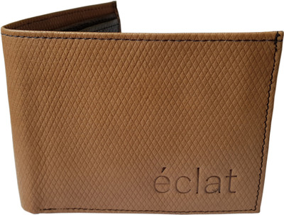 

ECLAT Men Tan Genuine Leather Wallet(8 Card Slots), Burlywoodchecks