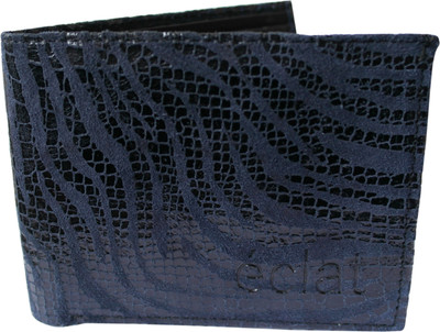 

ECLAT Men Blue Genuine Leather Wallet(8 Card Slots), Midnightbluesnakeprint