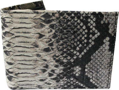 

ECLAT Men Black Genuine Leather Wallet(8 Card Slots), Ivoryblacksnakeprint