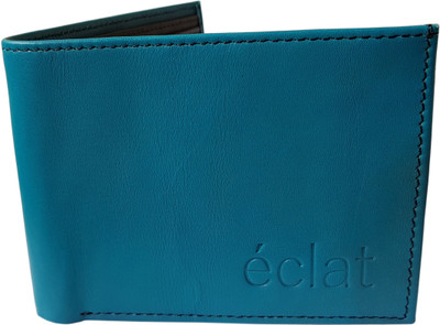 

ECLAT Men Blue Genuine Leather Wallet(8 Card Slots), Deepskyblue